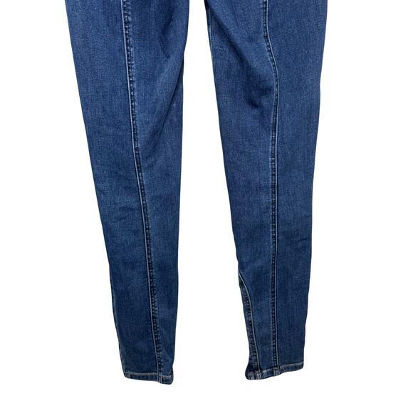 Free People CRVY Mercury Zip Jeans Harper Blue Size 27 Moto Y2K StreetwearDenim - Picture 6 of 15